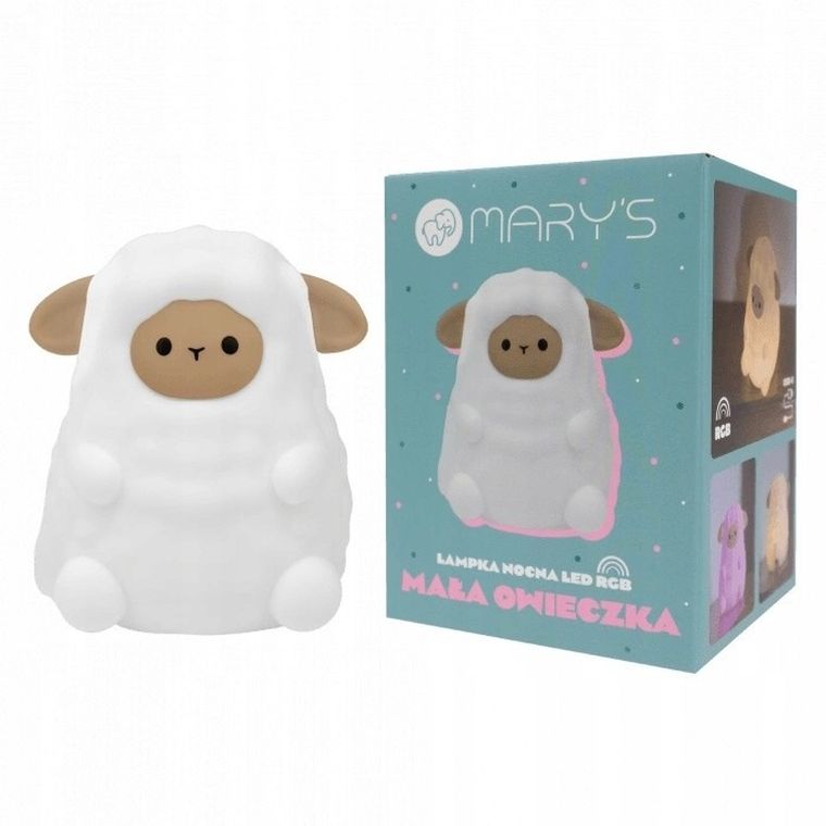 Mary's, Mała owieczka, lampka nocna LED RGB