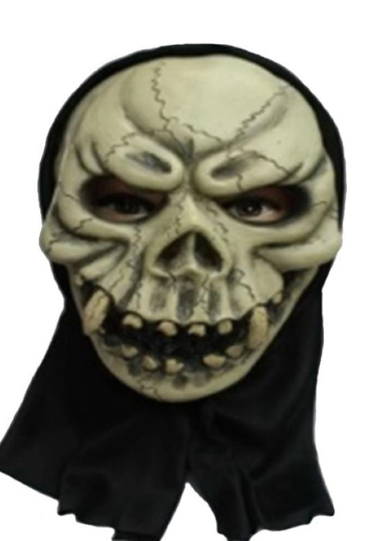 Maska, czaszka z zębami
