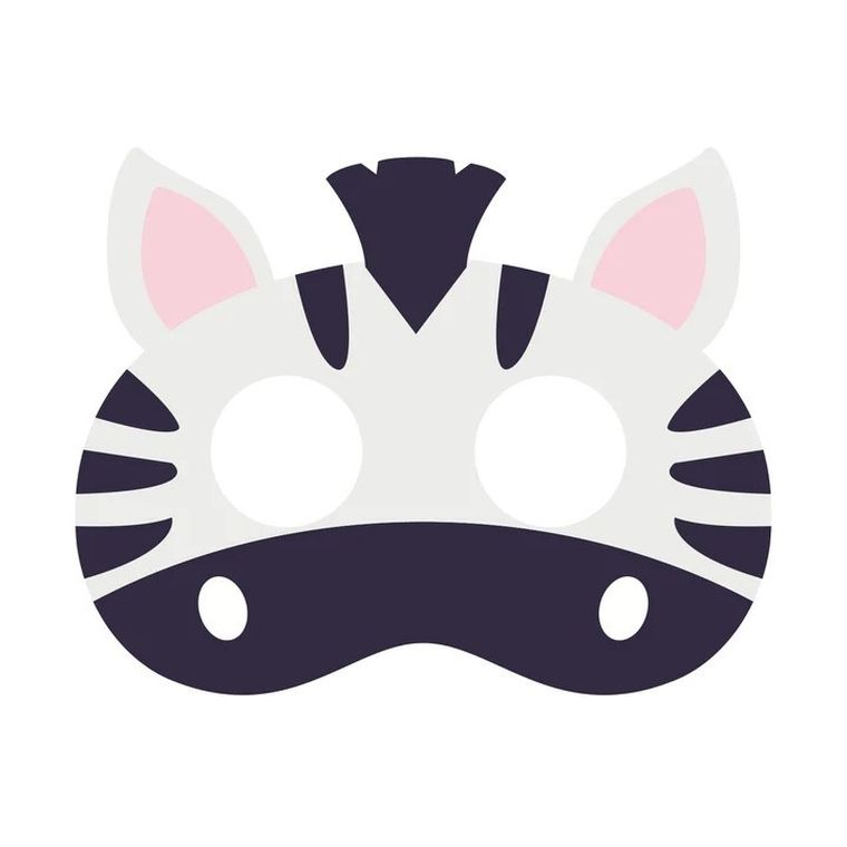 Maska filcowa, zebra