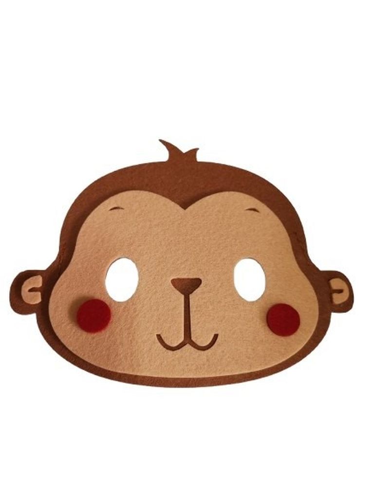 Maska małpka, filcowa