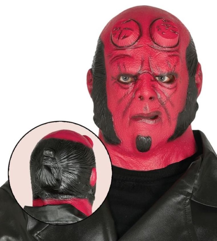 Maska, szatan, czerwona