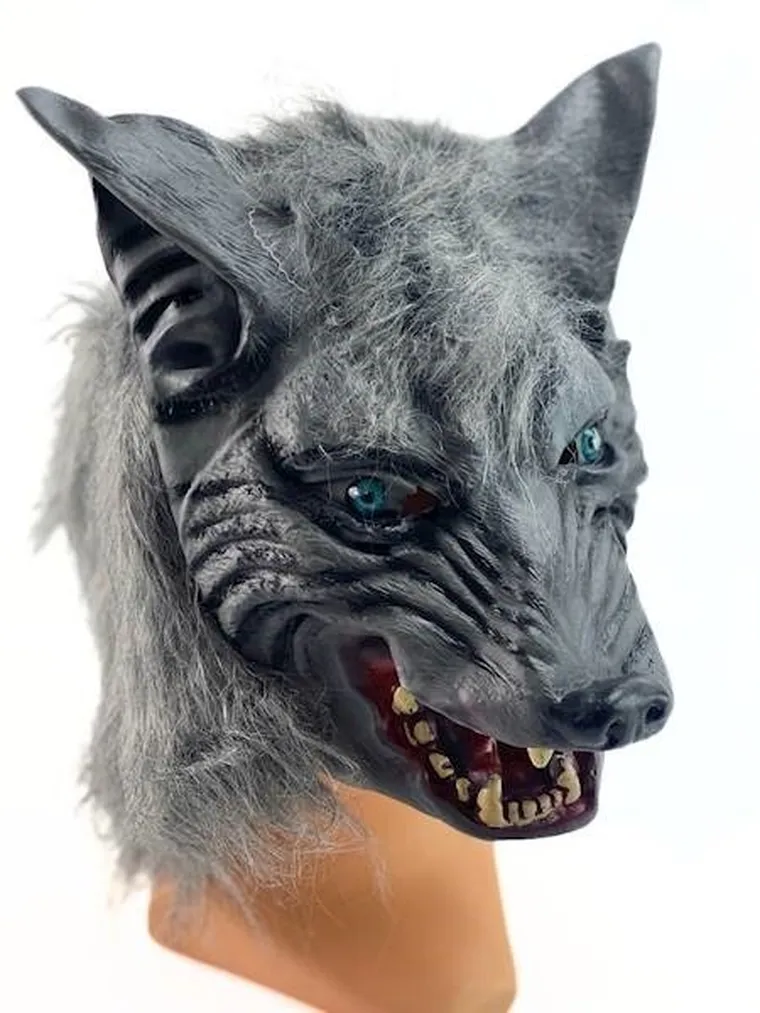 Maska wilkołaka, lateksowa