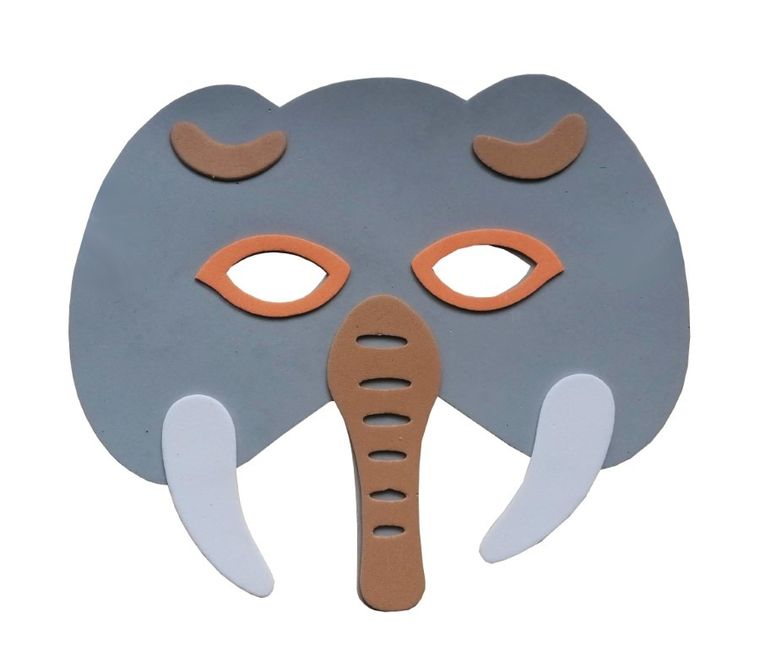 Maska, zwierzątka, piankowa