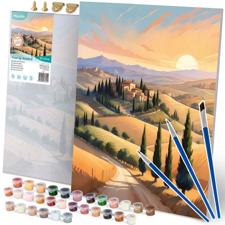 Massido, obraz do malowania po numerach, Pejzaż, 40-50 cm