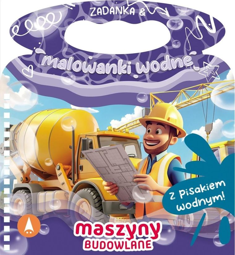 Maszyny budowlane. Zadanka & malowanki wodne