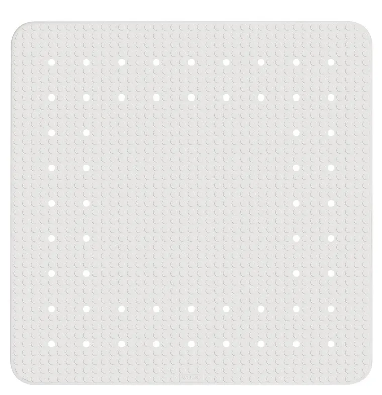 Mata kauczukowa do brodzika lub wanny, kwadratowa, antypoślizgowa, 54-54 cm