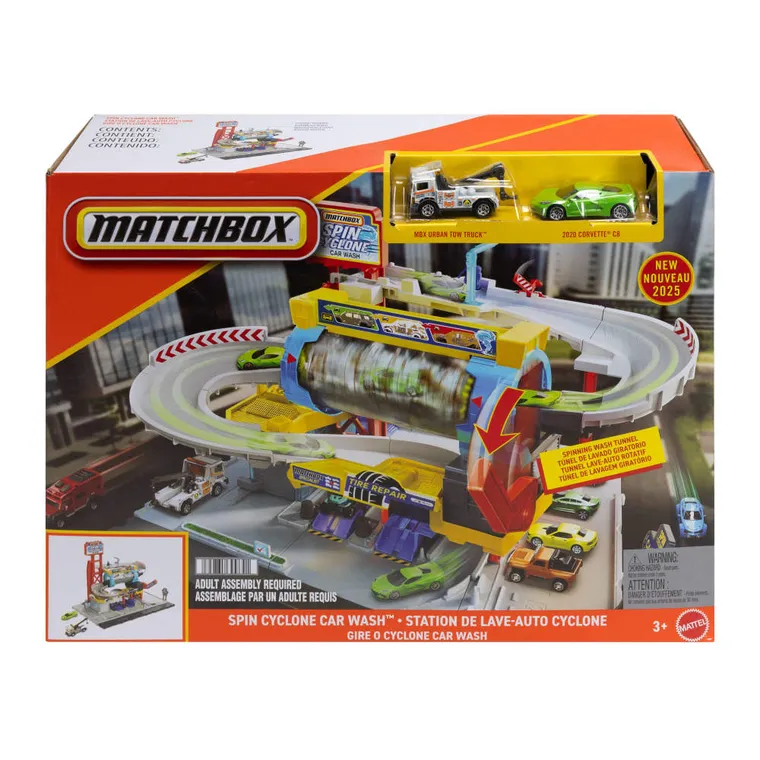 Matchbox, Myjnia Turbo Cyklon, zestaw do zabawy
