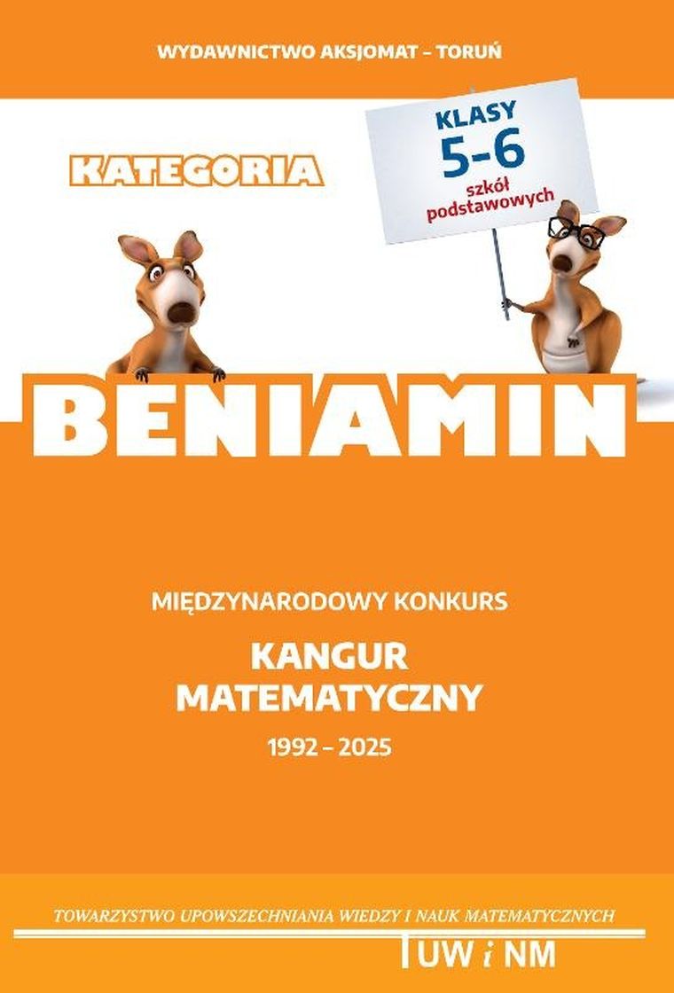 Matematyka z wesołym kangurem. Poziom Beniamin 2025