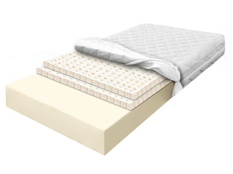 Materace z Gór, Flexi Lateks Kokos Zone, materac sprężysty, piankowy, lateksowy, kokosowy, 70-180-24 cm