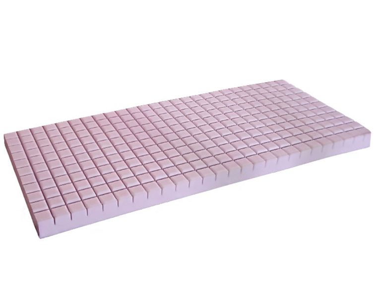 Materace z Gór, Top Cube, materac relaksujący, nawierzchniowy, profilowany, bez pokrowca, 110-190-10 cm