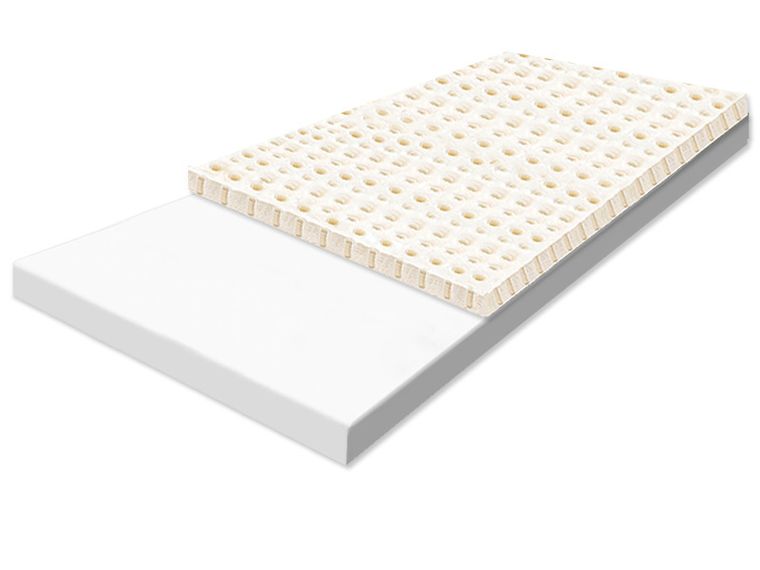 Materace z Gór, Top Flexi Latti, materac elastyczny, nawierzchniowy, lateksowy, 70-130-8 cm