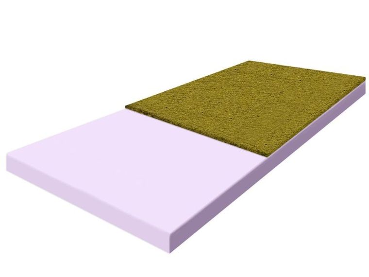 Materace z Gór, Top Hard Breeze, materac utwardzający, nawierzchniowy, piankowy, bez pokrowca, 100-160-7 cm