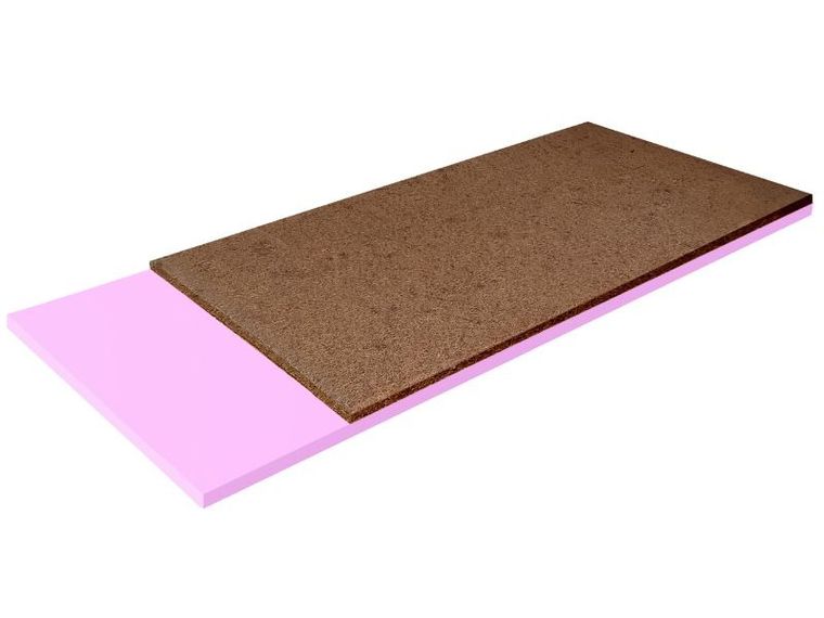 Materace z Gór, Top Hard Hr, materac wzmacniający, nawierzchniowy, wysokoelastyczny, bez pokrowca, 60-130-4 cm