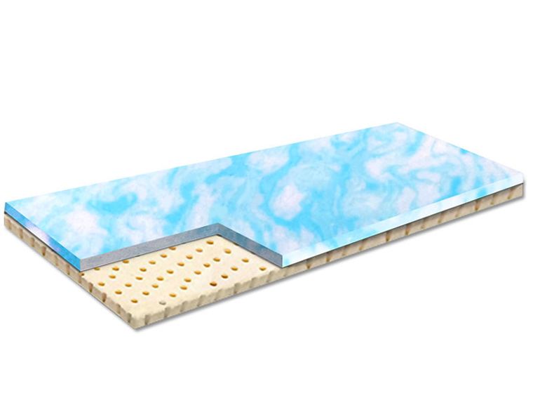 Materace z Gór, Top Lati Marshmalo, materac sprężysty, nawierzchniowy, lateksowy, wysokoelastyczny, 90-140-6 cm