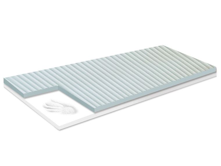 Materace z Gór, Top Visco Zone Light, materac przyjemny, nawierzchniowy, termoelastyczny, bez pokrowca, 60-190-7 cm