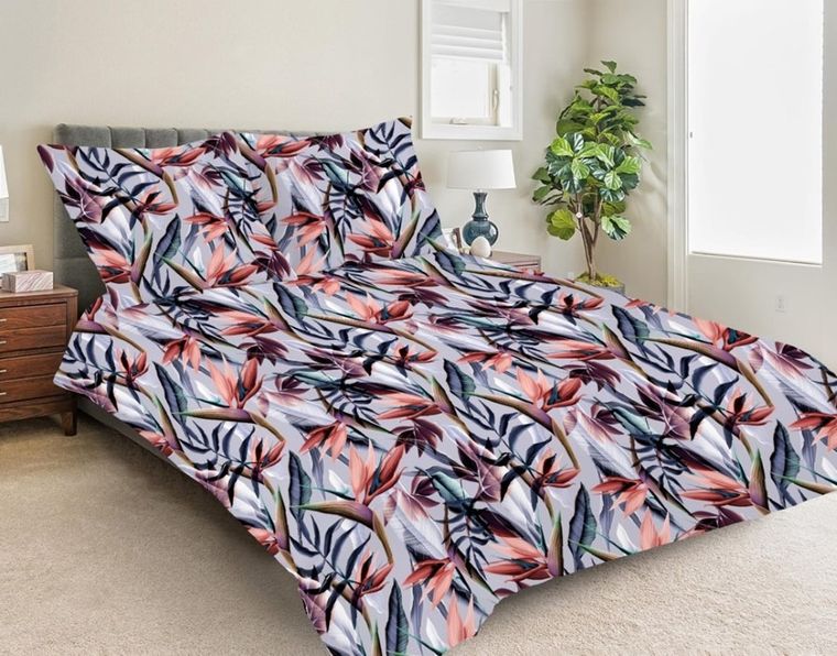 Matex, Exclusive, 3-częściowy komplet pościeli satynowej, kolorowy, 220-200 cm