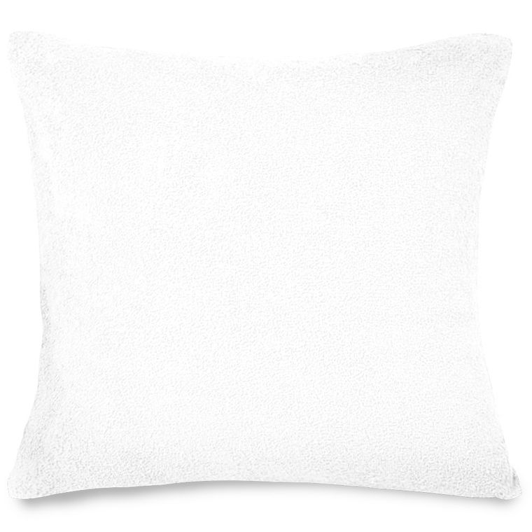 Matex, Frotte, poszewka na poduszkę typu jasiek, biała, 40-40 cm
