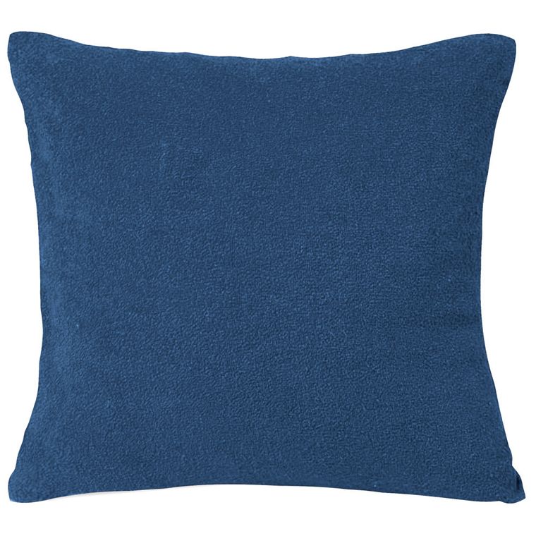 Matex, Frotte, poszewka na poduszkę typu jasiek, granatowa, 40-40 cm