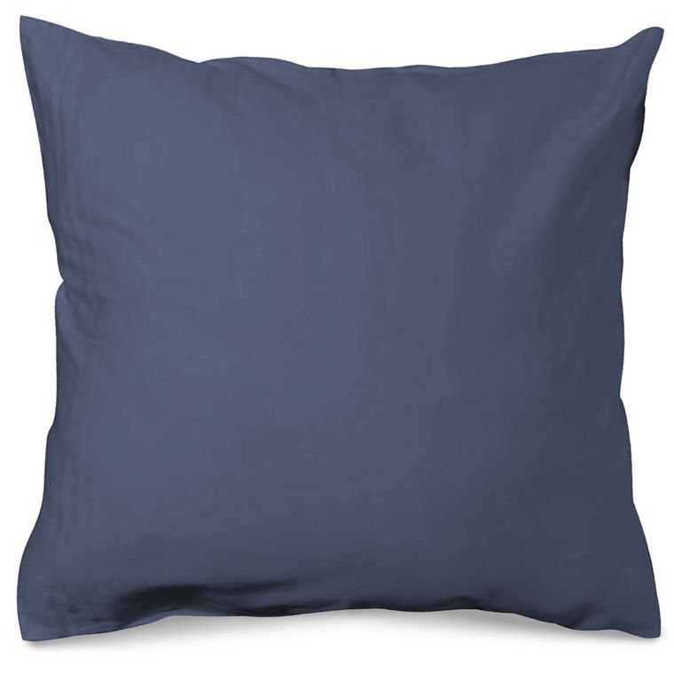 Matex, poszewka na poduszkę typu jasiek, satyna bawełniana, granatowa, 40-40 cm