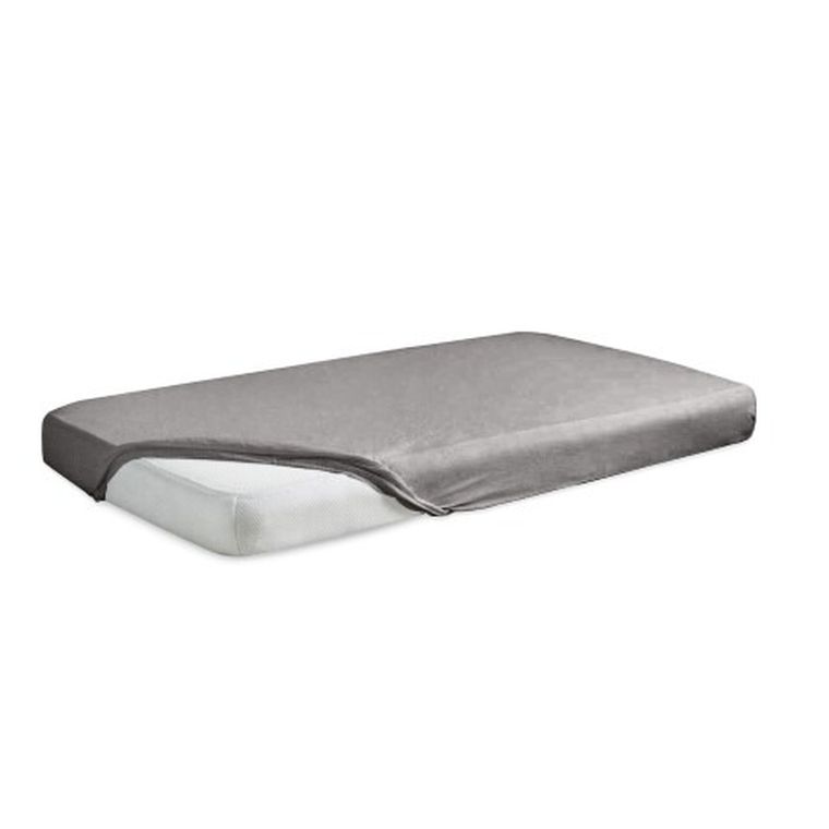 Matex, prześcieradło jersey z gumą, ciemnografitowe, 120-200 cm