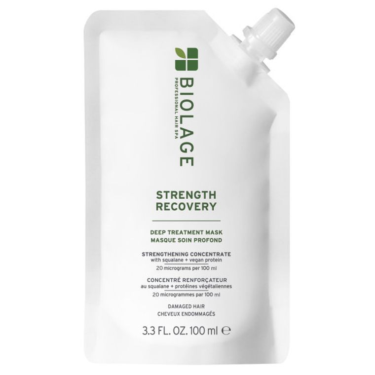 Matrix, Biolage Strength Recovery, maska głęboko regenerująca do włosów zniszczonych, 100 ml