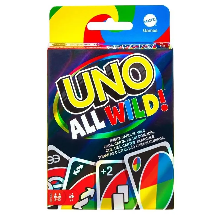 Mattel, Uno All Wild - Dzikie Karty, gra karciana