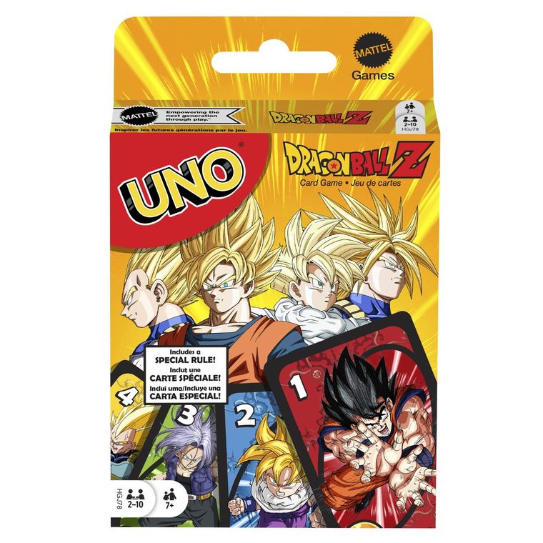 Mattel, UNO Dragon Ball Z, gra karciana