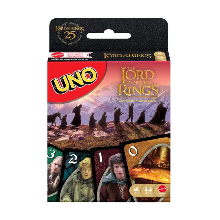 Mattel, UNO, Lord of the Rings Władca Pierścieni, gra karciana