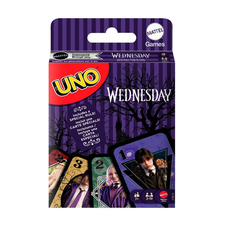Mattel, UNO Wednesday, gra karciana