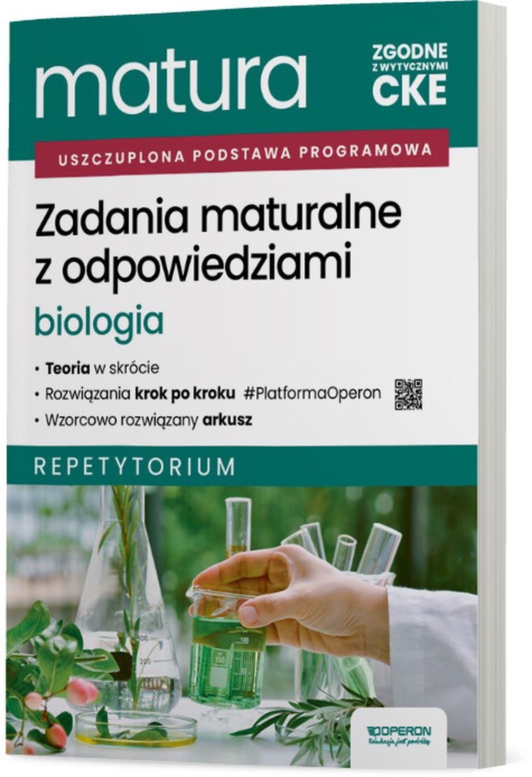 Matura 2026. Biologia. Zadania maturalne z odpowiedziami. Repetytorium
