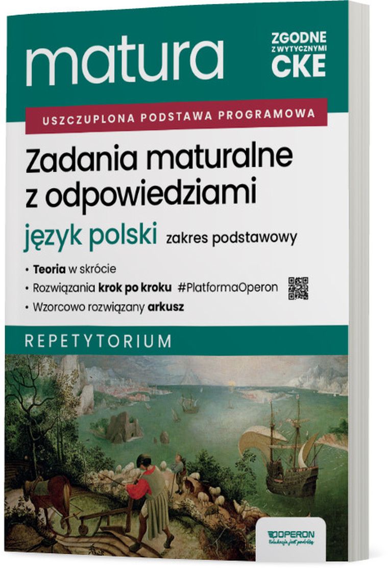 Matura 2026. Język polski. Zadania maturalne z odpowiedziami. Zakres podstawowy. Repetytorium