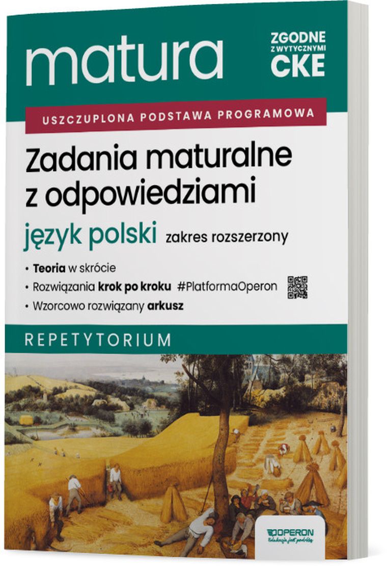 Matura 2026. Język polski. Zadania maturalne z odpowiedziami. Zakres rozszerzony. Repetytorium