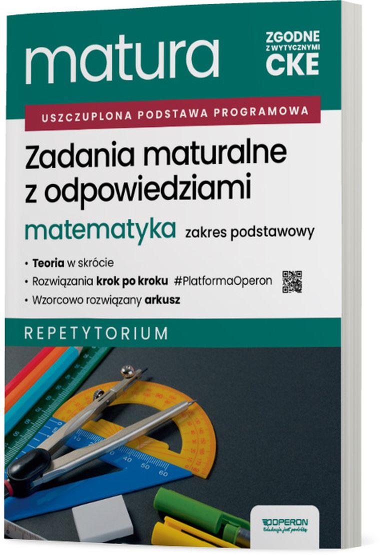 Matura 2026. Matematyka. Zadania maturalne z odpowiedziami. Zakres podstawowy. Repetytorium