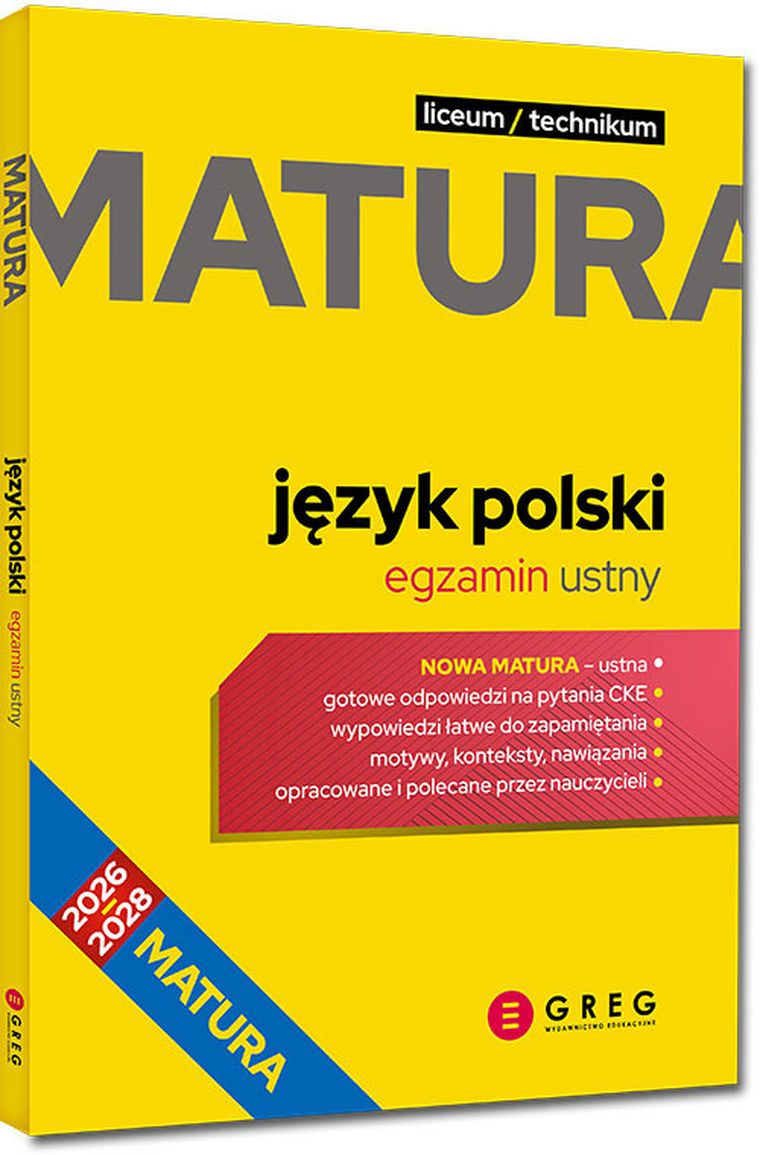 Matura. Język polski - egzamin ustny. Repetytorium maturalne 2026