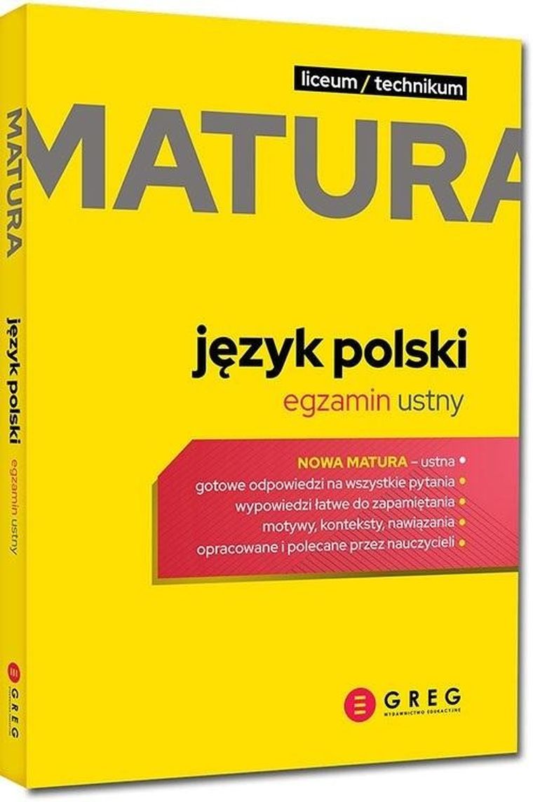 Matura. Język polski. Egzamin ustny 2023
