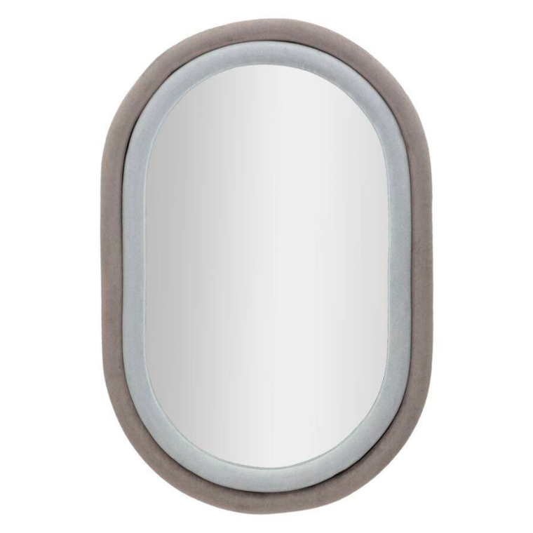 Mauro Ferretti, Antony, lustro ścienne w welurowej ramie, 60-90 cm