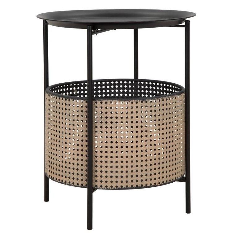 Mauro Ferretti, okrągły stolik z koszem do przechowywania, Ø 40 cm