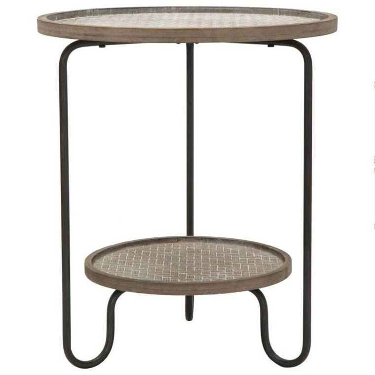 Mauro Ferretti, stolik kawowy z półką, Ø 48 cm