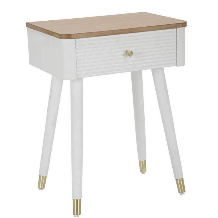 Mauro Ferretti, szafka nocna z szufladą i drewnianym blatem