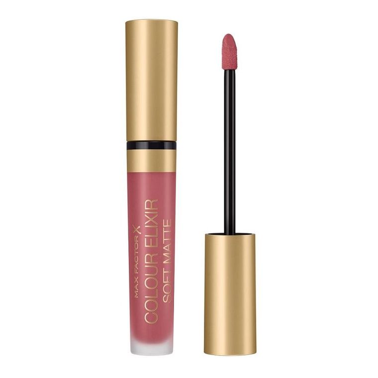 Max Factor, Colour Elixir Soft Matte, matowa szminka w płynie, 015 Rose Dust, 4 ml