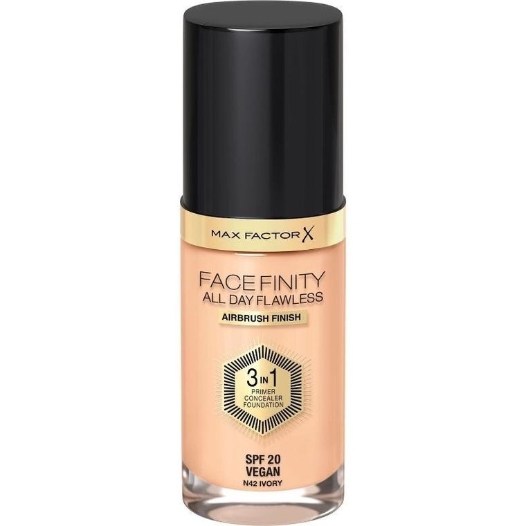 Max Factor, Facefinity All Day Flawless 3in1, podkład do twarzy, nr n42 ivory, 30 ml