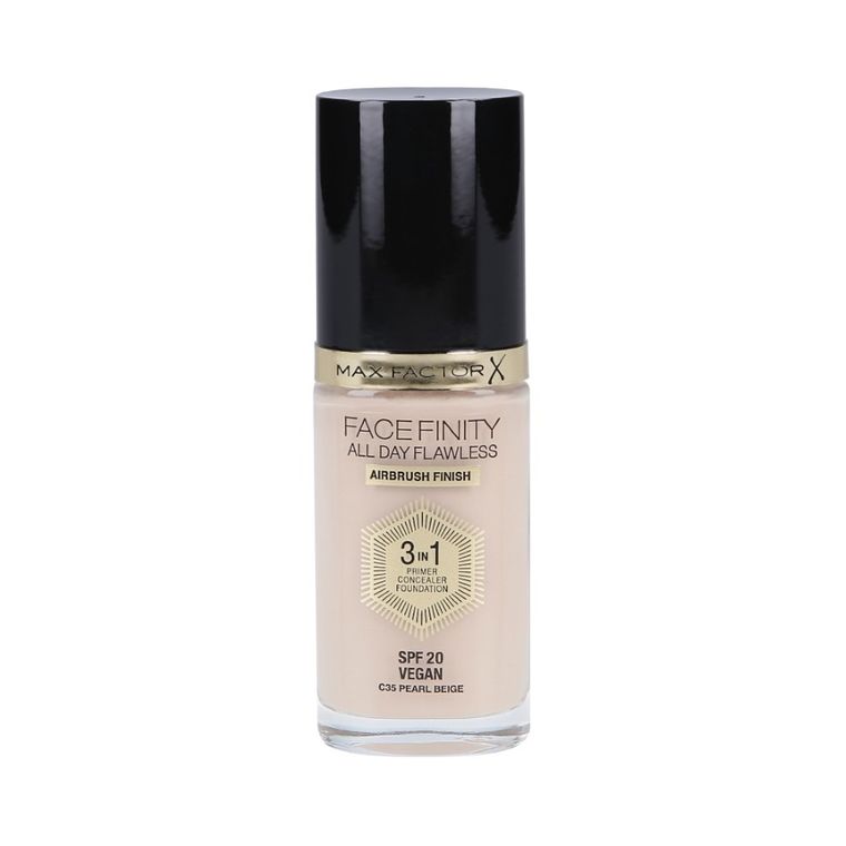 Max Factor, Facefinity All Day Flawless 3W1, podkład do twarzy SPF20, 35 Pearl Beige, 30 ml