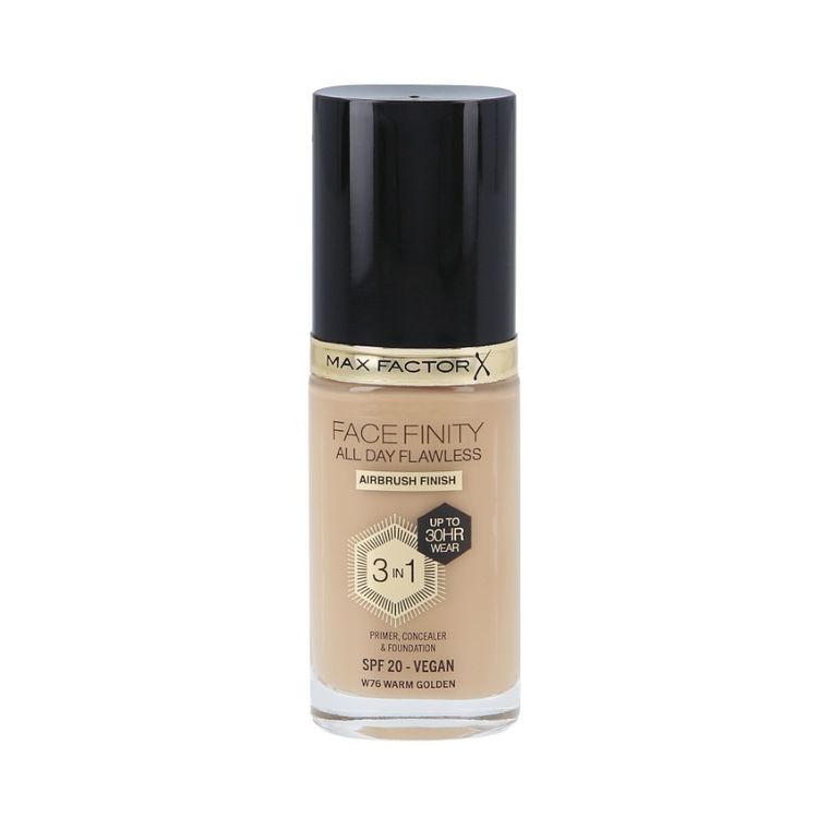 Max Factor, Facefinity All Day Flawless, podkład do twarzy SPF 20 3w1 30H, W76 Warm Golden, 30 ml