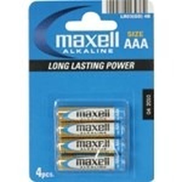 Maxell, bateria alkaliczna LR03, 4 szt.