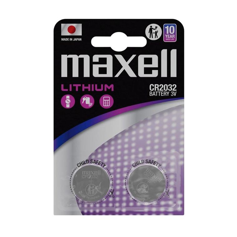 Maxell, bateria specjalistyczna, CR2032, 2 szt.