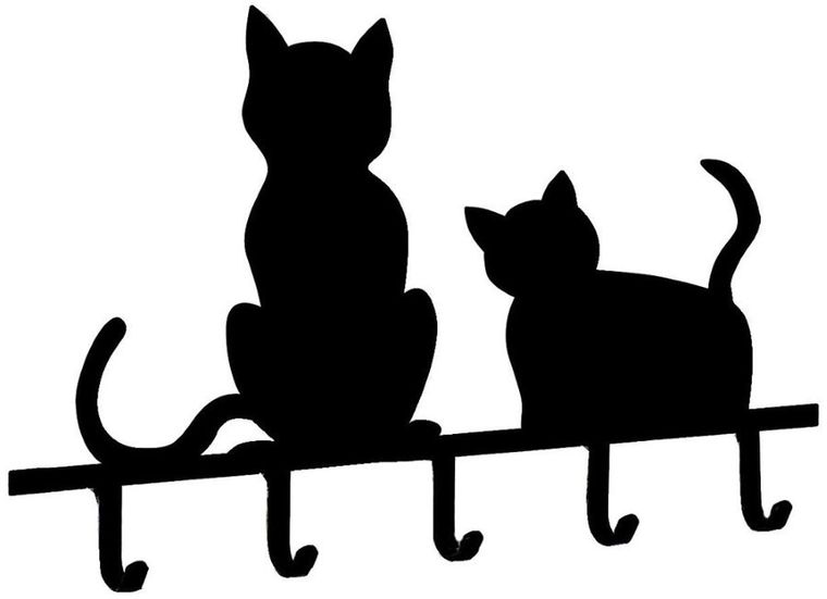 Maximex, Koty, wieszak na klucze, 5 haczyków