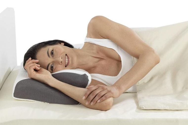 Maximex, poduszka pod głowę do spania na boku, memory foam, 60-36 cm