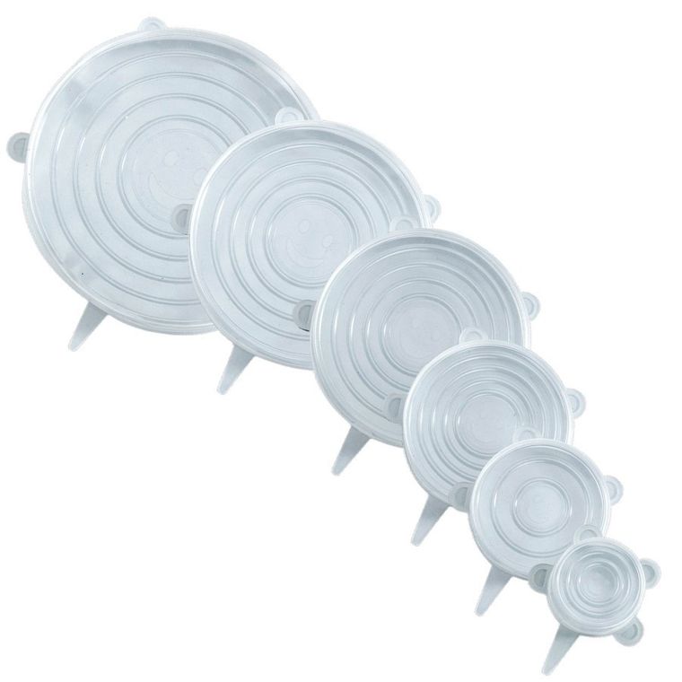 Maximex, pokrywki silikonowe do pojemników, elastyczne, 6 szt.