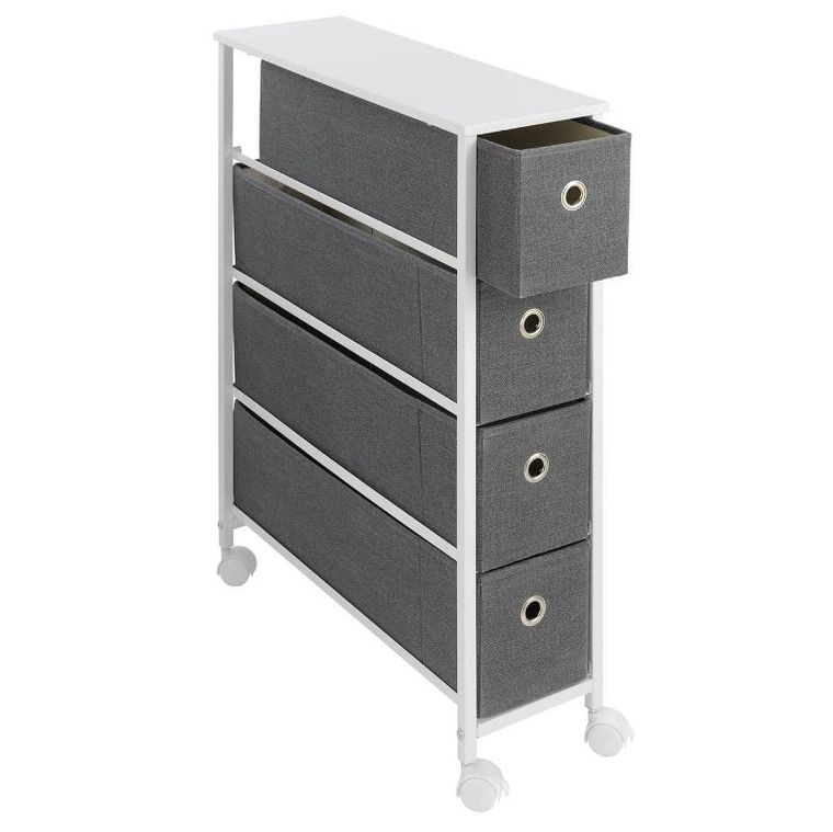 Maximex, wąski regał kuchenny na kółkach, szer. 20 cm