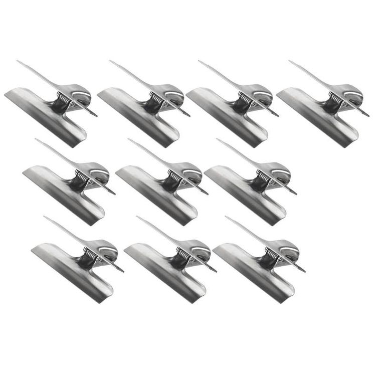 Maximex, zestaw klipsów kuchennych ze stali nierdzewnej, 10 szt.